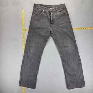 Sparkle Jeans Mens Gray Dark Wash Straight Button Fly Embroidered Fits 29x29